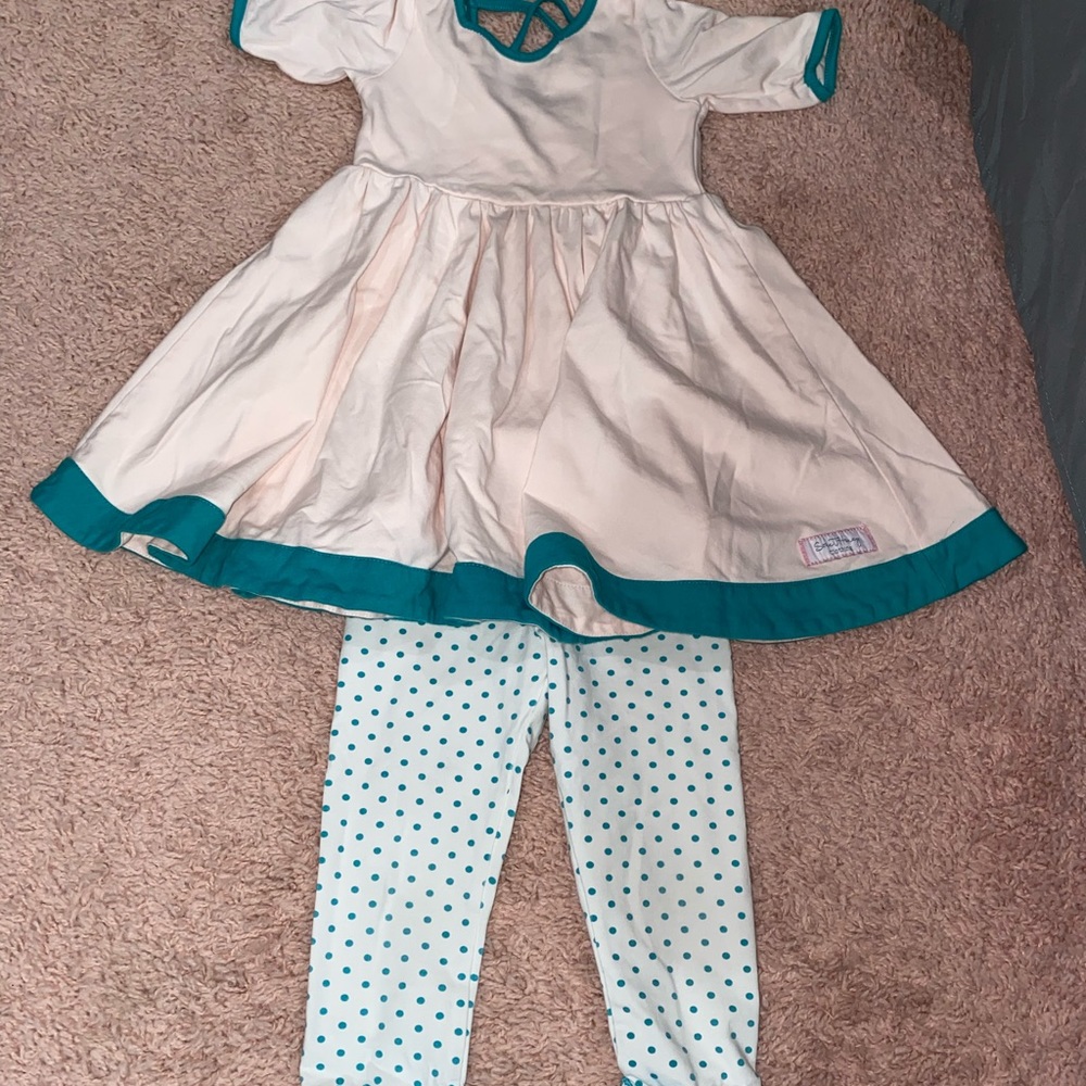 4t dress and pants outfit